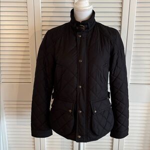 Polo Ralph Lauren Women’s Diamond Quilted Jacket Black Equestrian Barn Size M